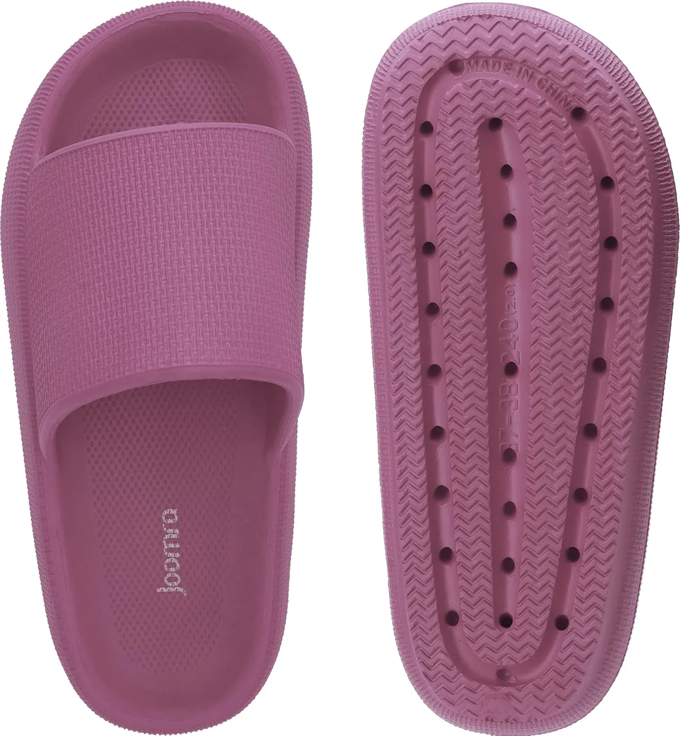 Joomra Pillow Slippers for Women and Men Non Slip Quick Drying Shower Slides Bathroom Sandals | Ultra Cushion | Thick Sole