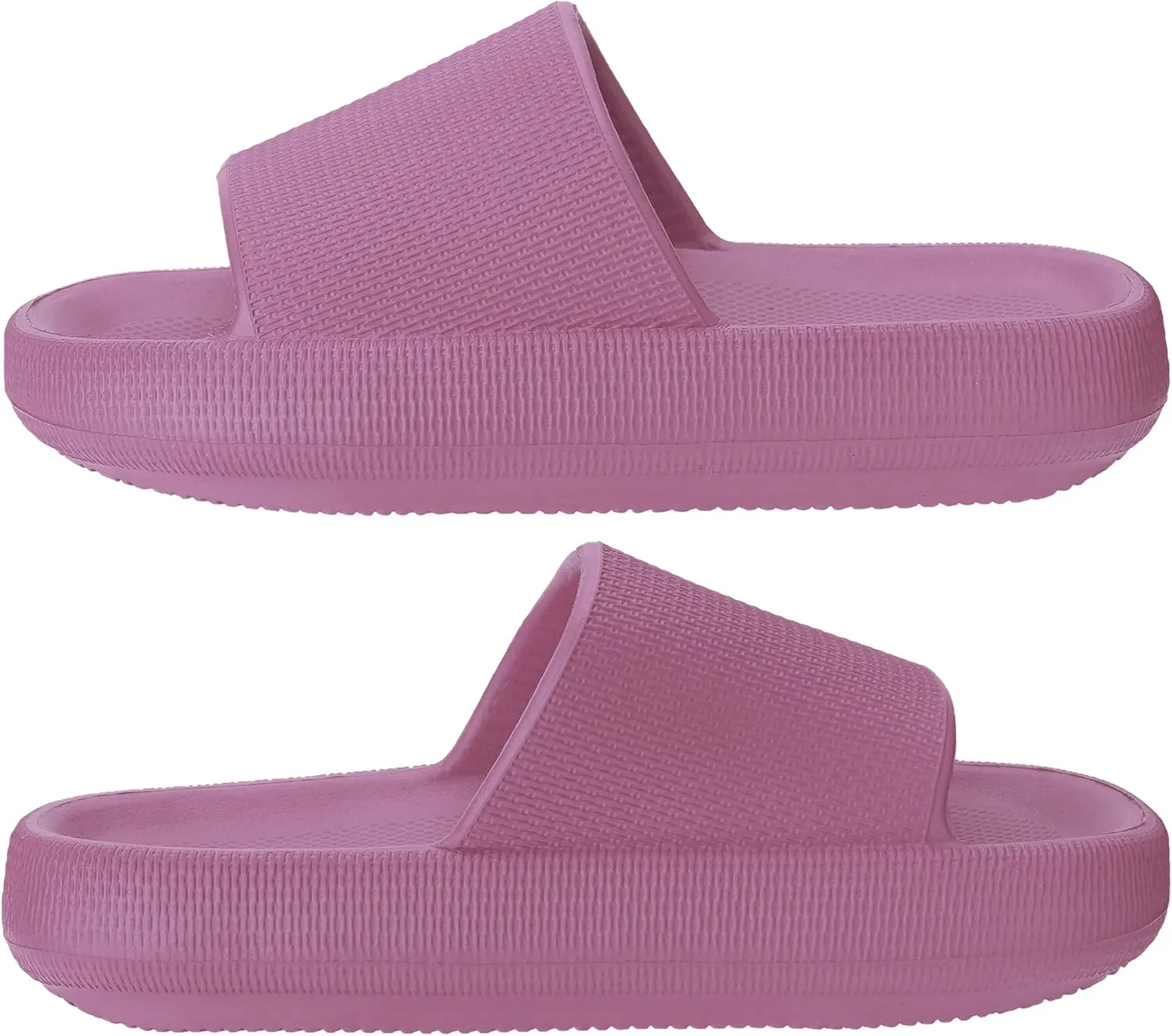 Joomra Pillow Slippers for Women and Men Non Slip Quick Drying Shower Slides Bathroom Sandals | Ultra Cushion | Thick Sole