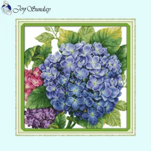 Joy Sunday Floral Counted Canvas Cross Stitch