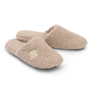 Kashwere Plush Wheat Closed Toe Spa Slippers