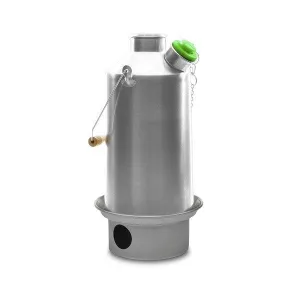 Kelly Kettle Large 'Base Camp' 1.6 ltr (Stainless Steel)   Whistle