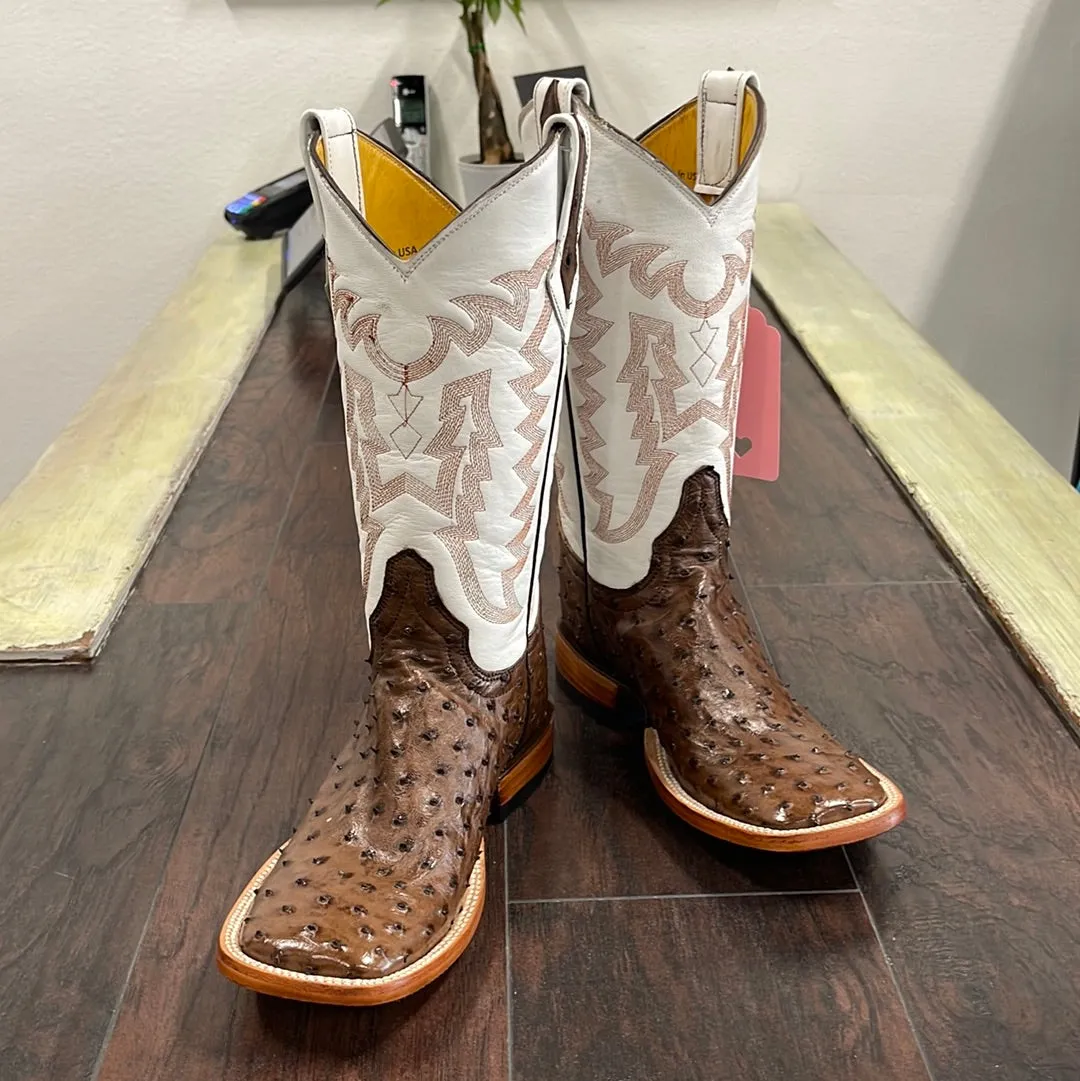 Ladies Kango Tobacco Ostrich