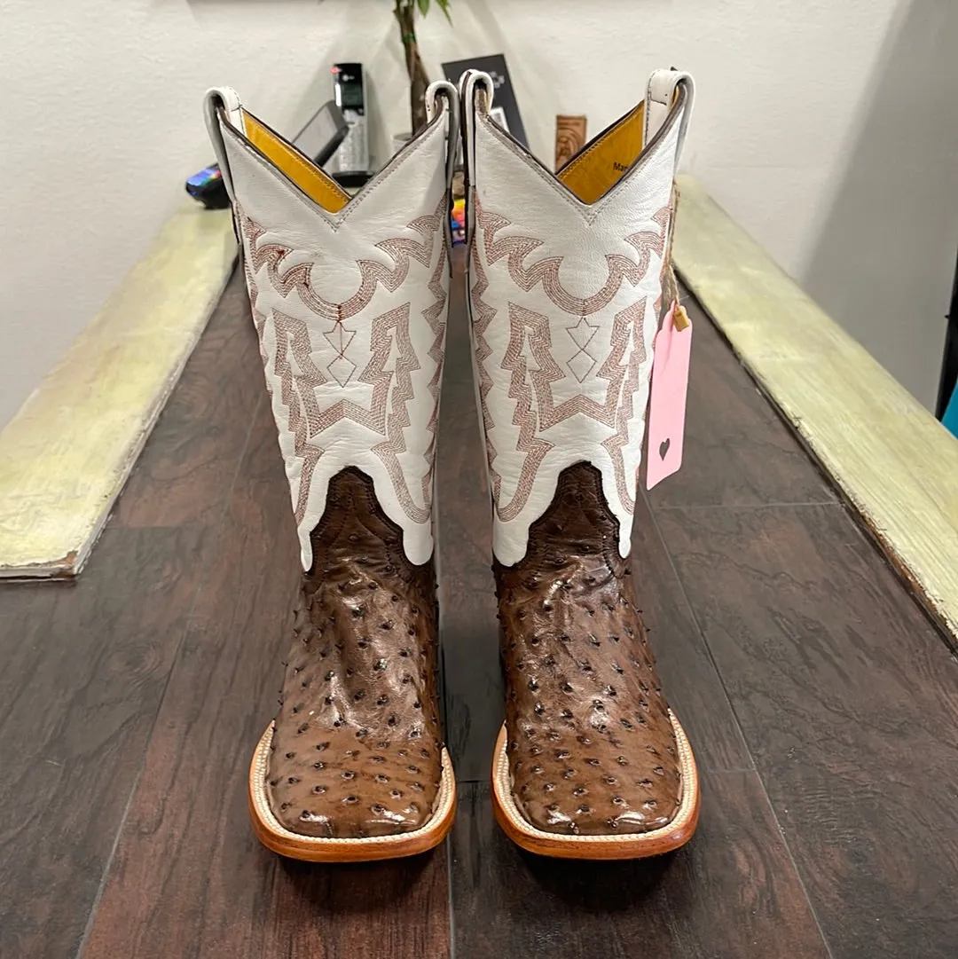Ladies Kango Tobacco Ostrich
