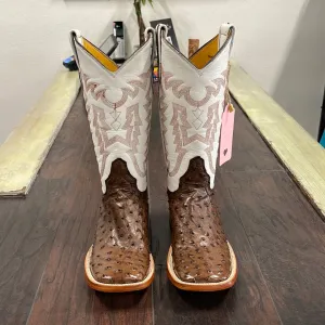 Ladies Kango Tobacco Ostrich