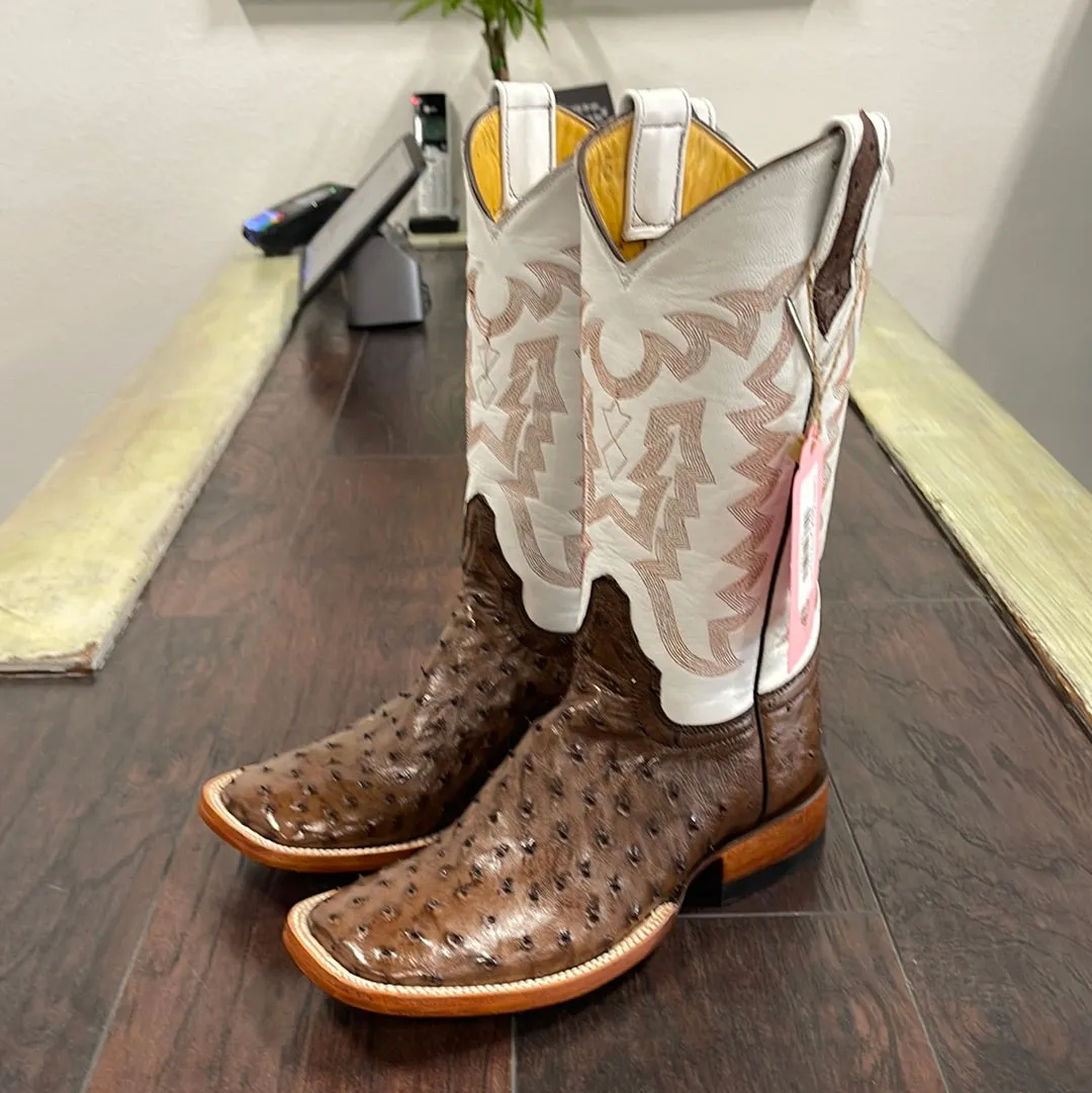 Ladies Kango Tobacco Ostrich