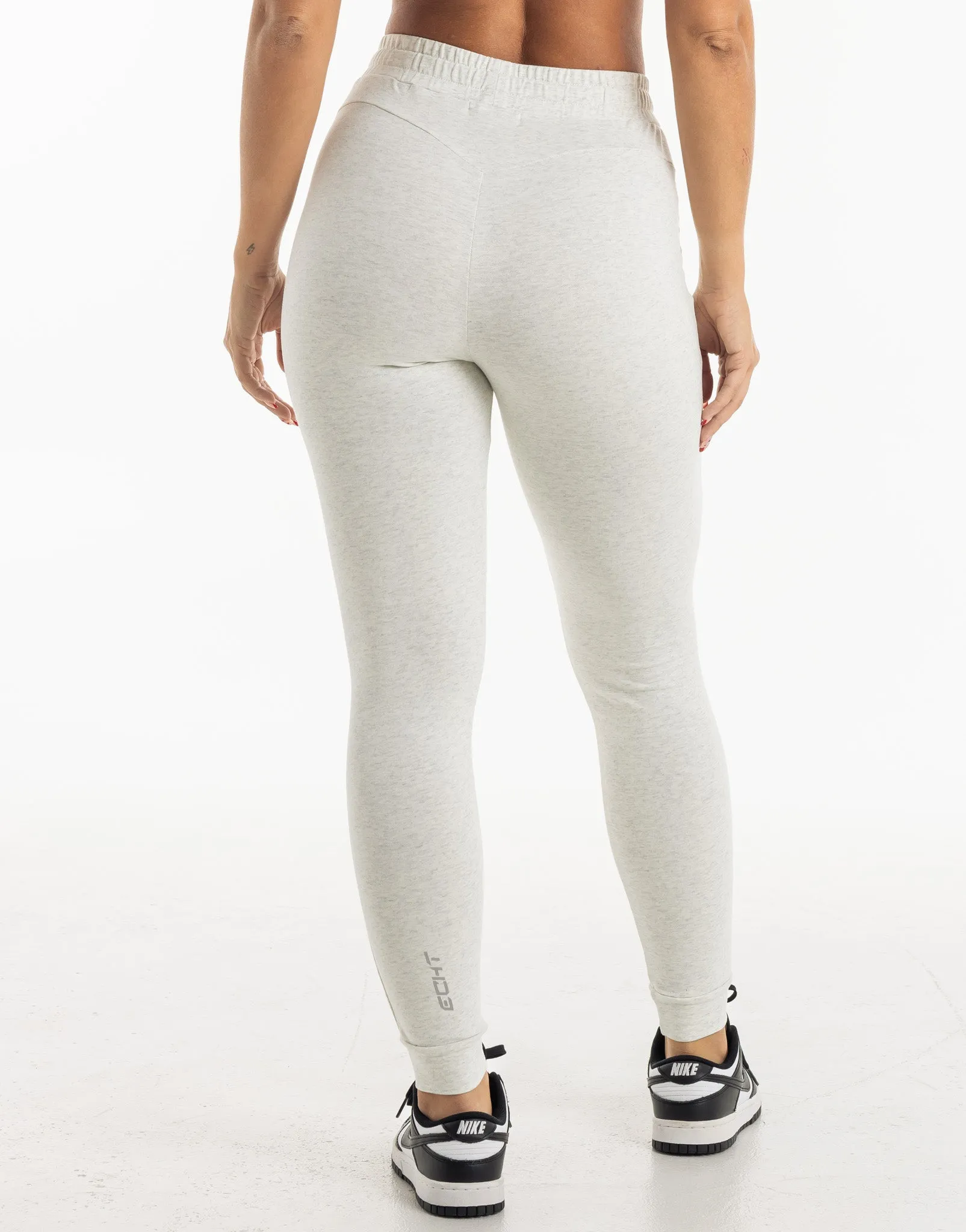 Ladies Tapered Joggers V2 - Heather Grey