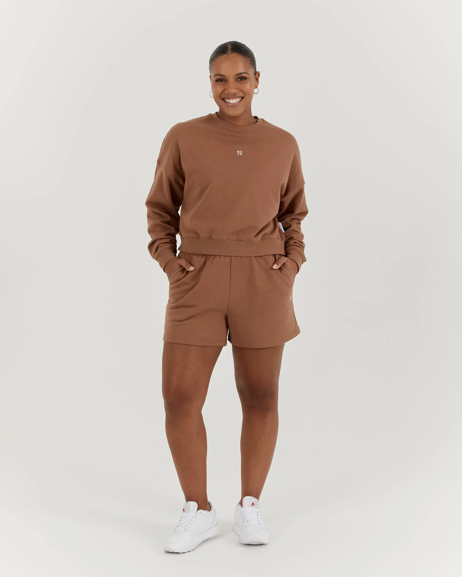 LEISURE CREW JUMPER - MOCHA