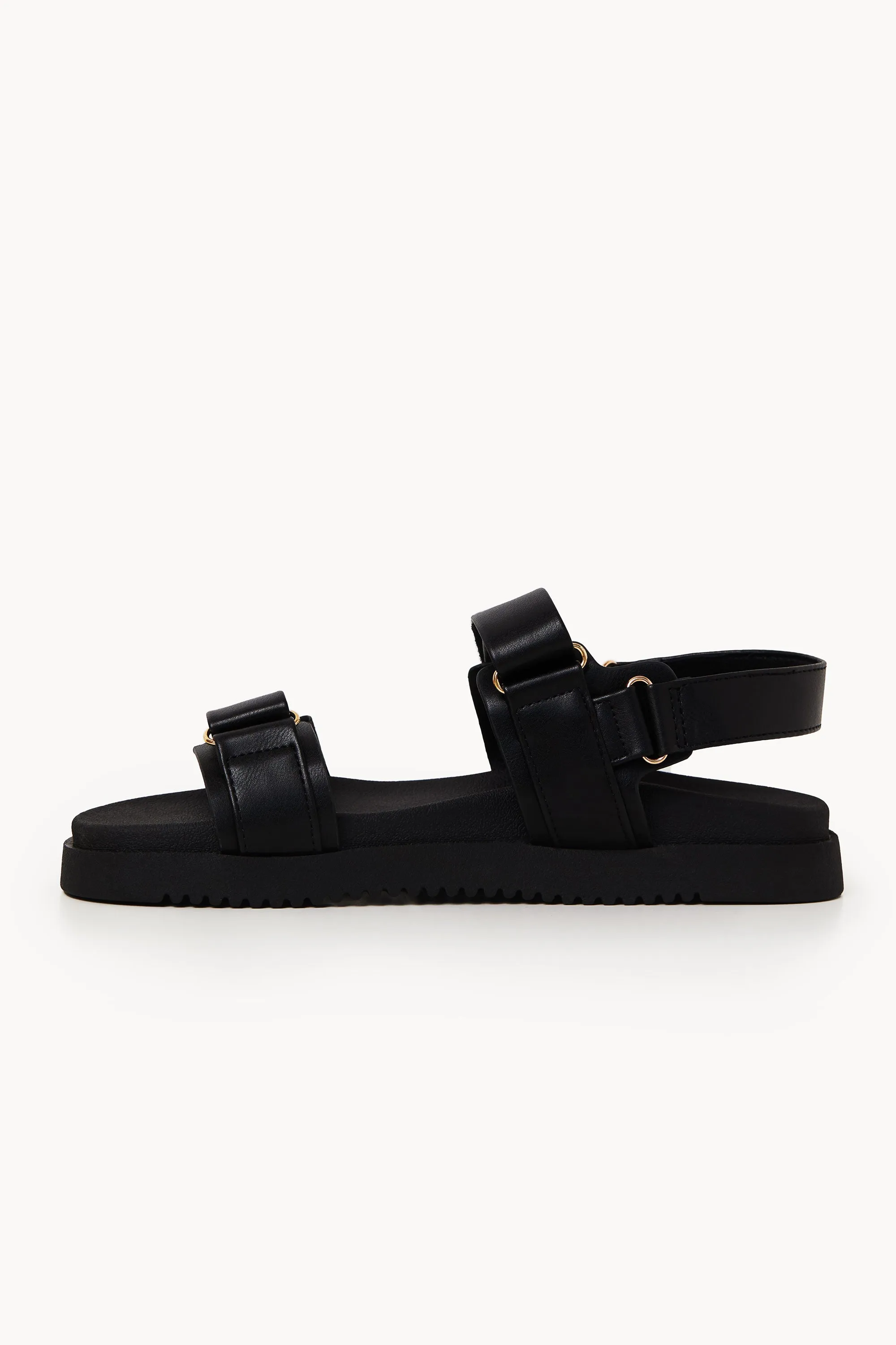 Lenora Black Slingback Sandals
