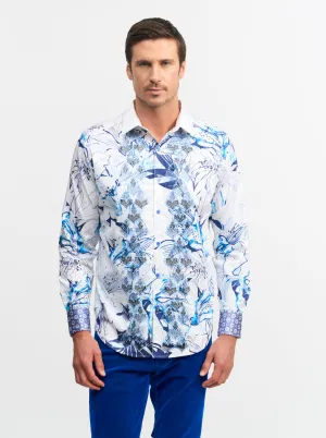 LIMITED EDITION MONTUE'S BLUES LONG SLEEVE BUTTON DOWN SHIRT BIG