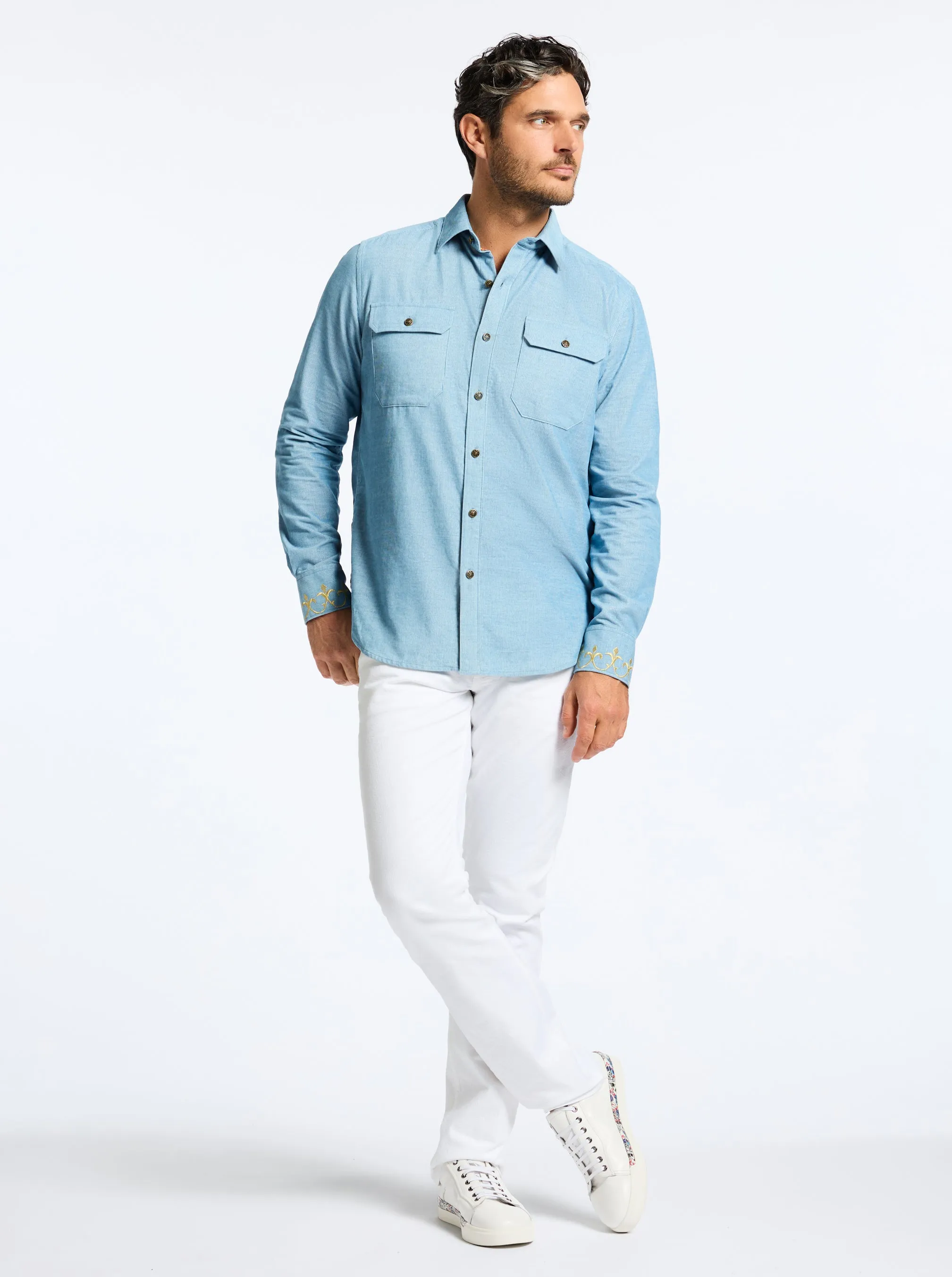 LIMITED EDITION THE RG MAN LONG SLEEVE BUTTON DOWN SHIRT