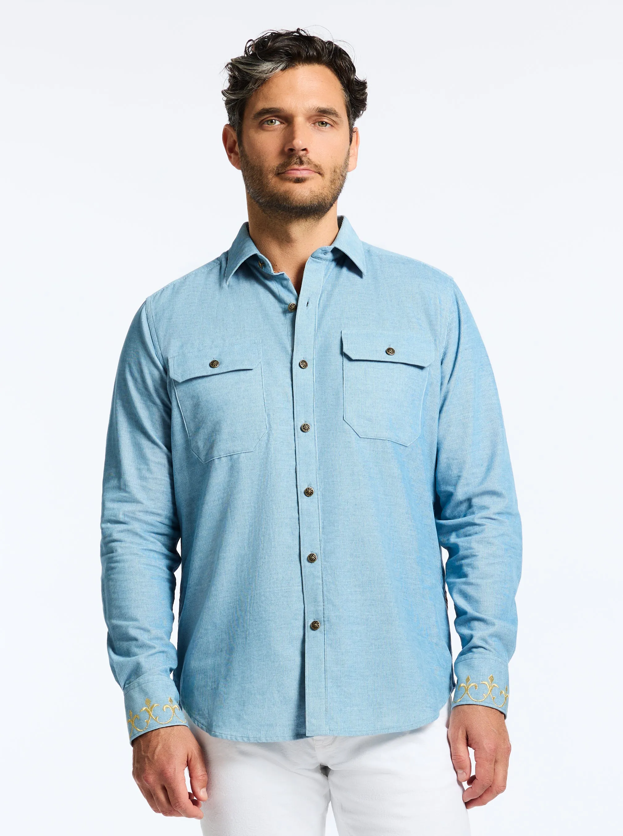 LIMITED EDITION THE RG MAN LONG SLEEVE BUTTON DOWN SHIRT