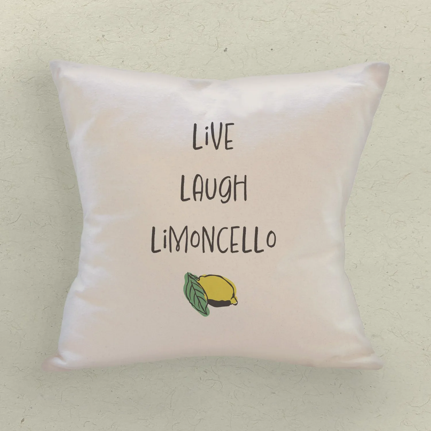Live, Love, Limoncello - Square Canvas Pillow