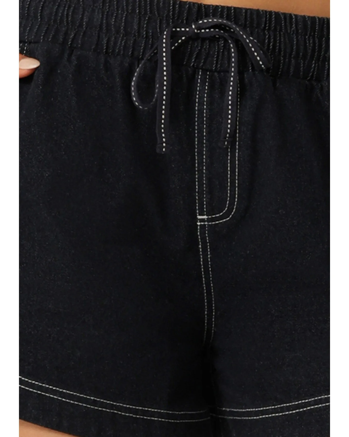 Lorna Jane Off Duty Denim Pull on Shorts - French Navy