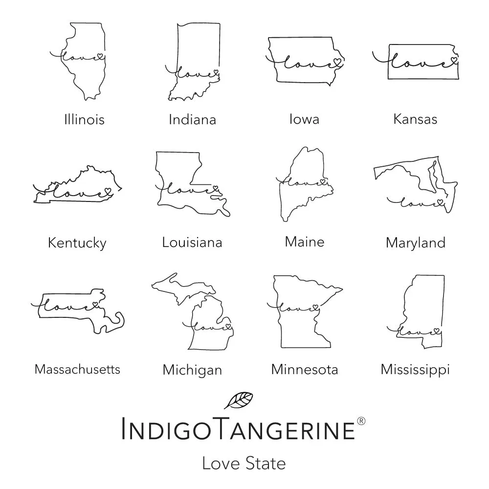 Love State - Square Canvas Pillow