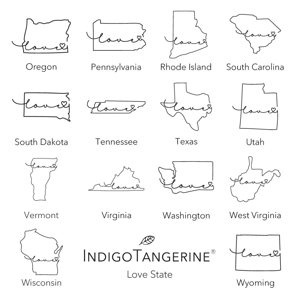 Love State - Square Canvas Pillow
