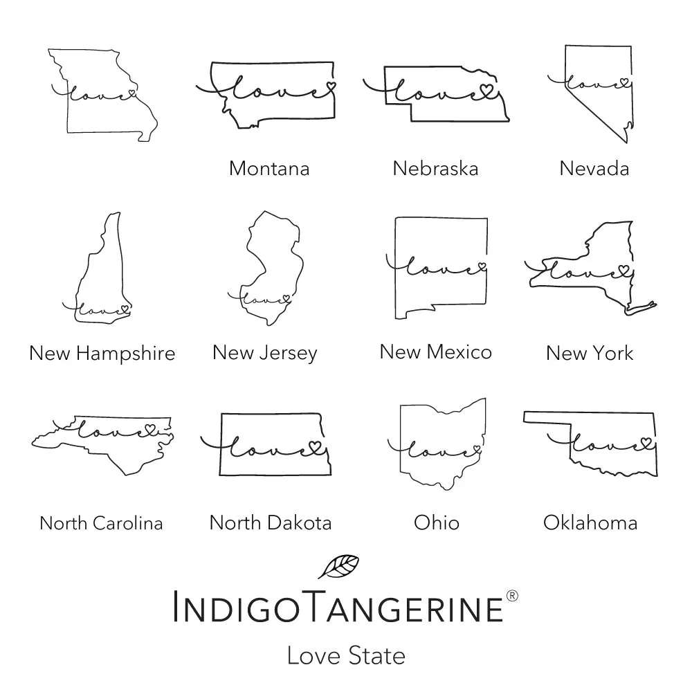 Love State - Square Canvas Pillow