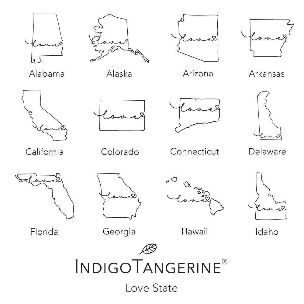 Love State - Square Canvas Pillow