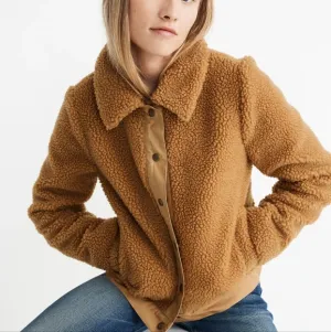 Madewell Sherpa Portland Camel Teddy jacket XS