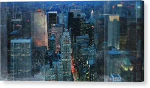 Manhattan At Night - Canvas Print