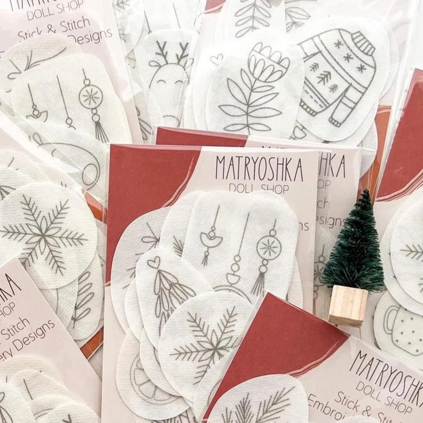Matryoshka : Stick and Stitch Embroidery Designs - Christmas