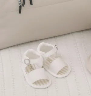 Mayoral Newborn Sandals - White