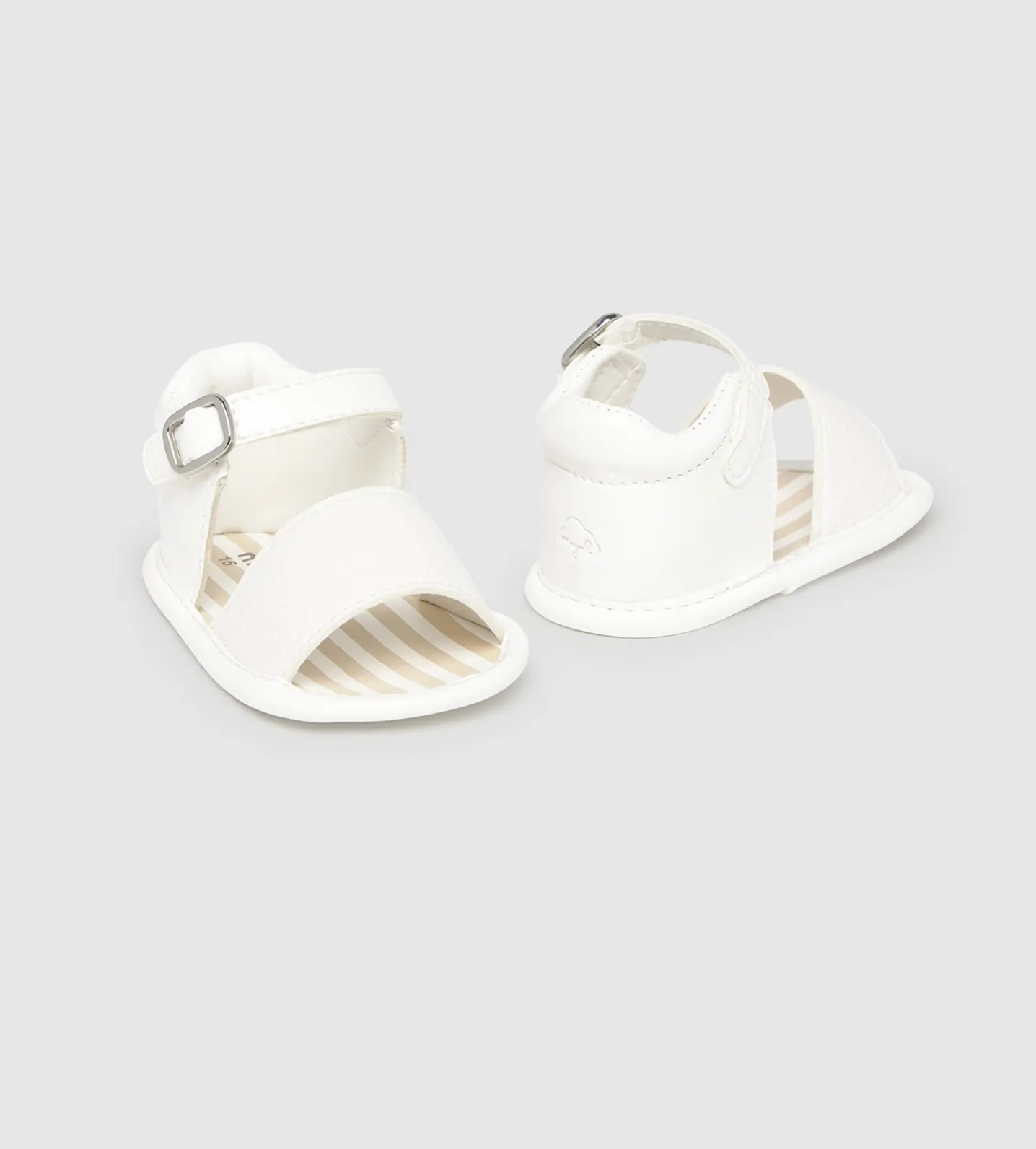 Mayoral Newborn Sandals - White