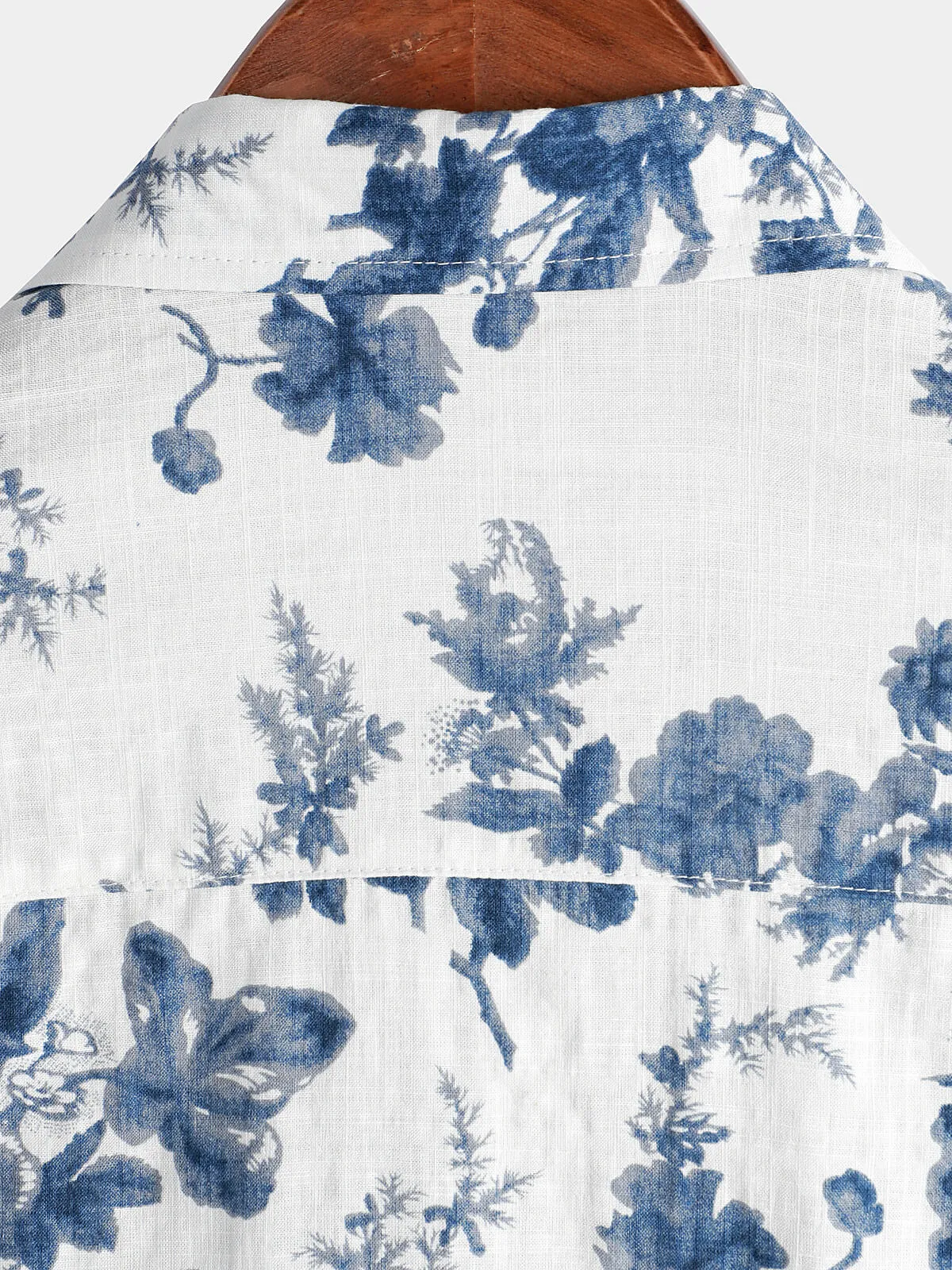 Men's Cotton Floral Button Up Holiday Summer Beach Hawaiian Shirt