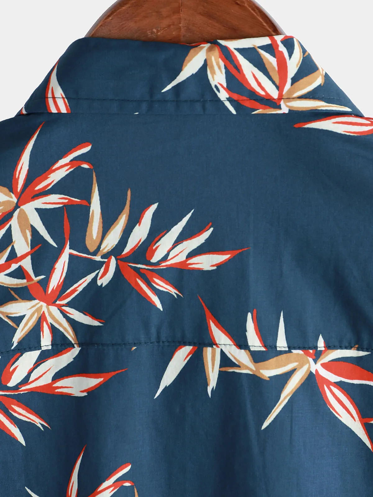 Men's Floral Hawaiian Holiday Casual Summer Short Sleeve Button Up Shirt