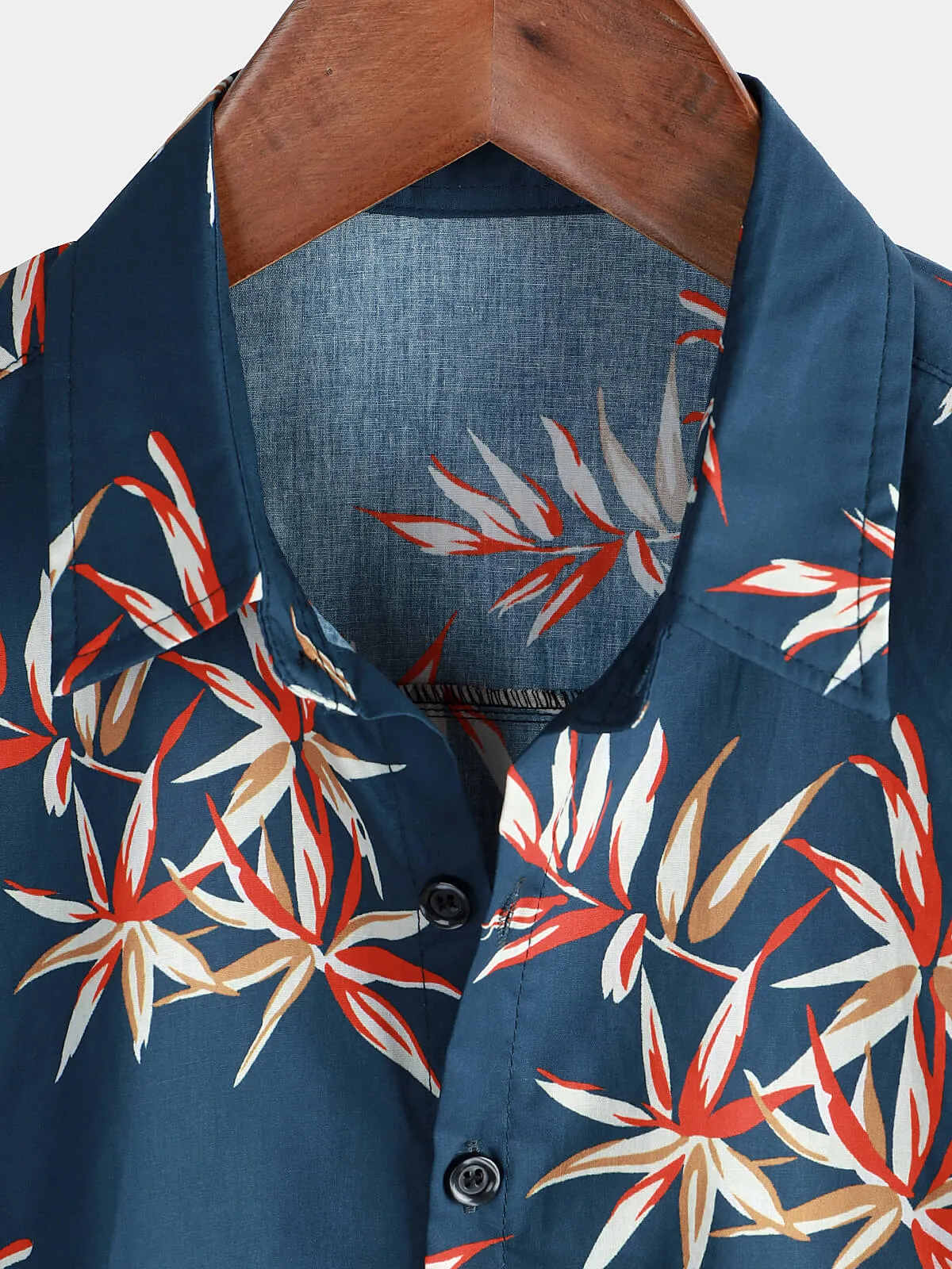 Men's Floral Hawaiian Holiday Casual Summer Short Sleeve Button Up Shirt