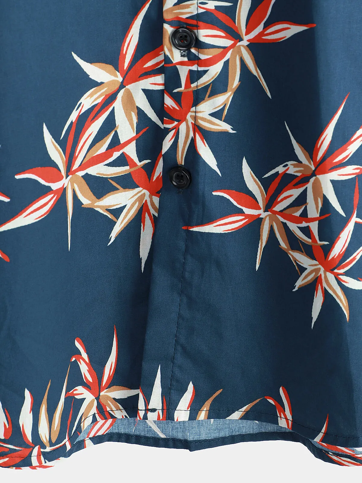 Men's Floral Hawaiian Holiday Casual Summer Short Sleeve Button Up Shirt