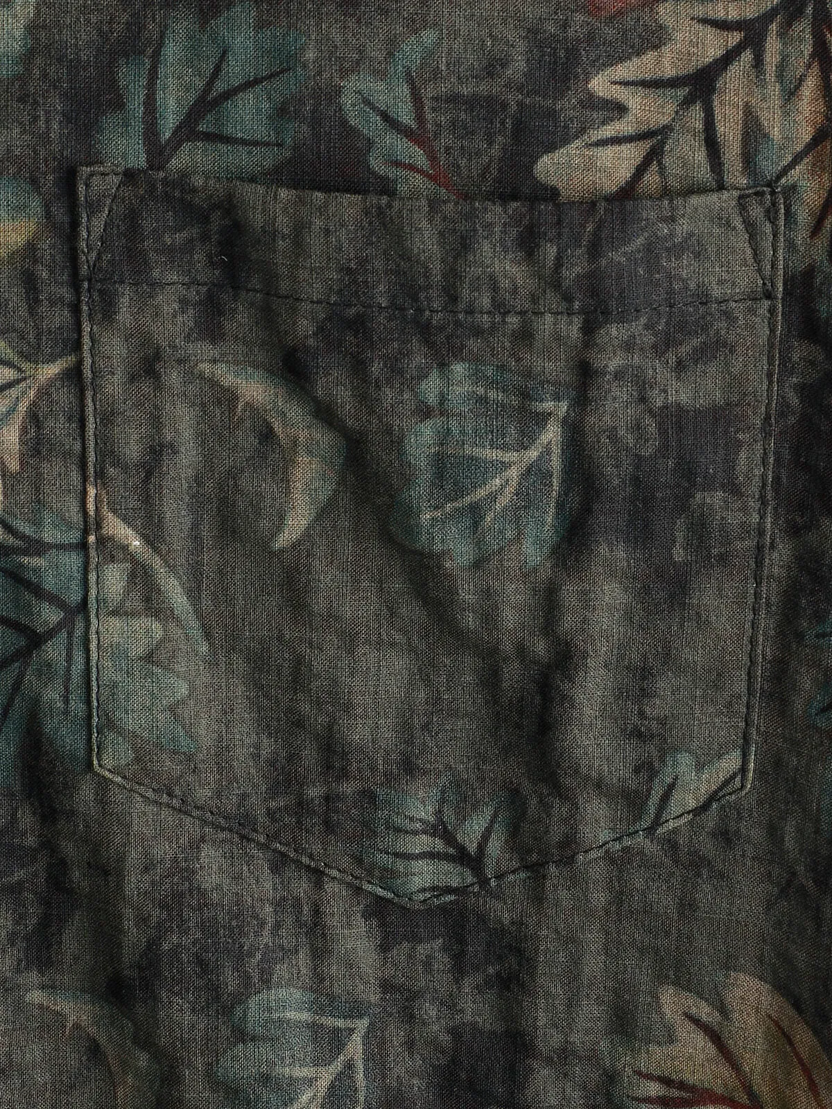 Men's Retro Leaf Short Sleeve Hawaiian Beach Shirt