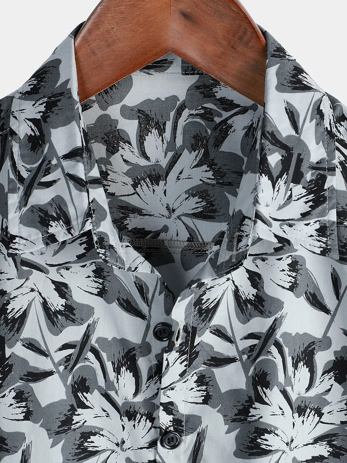 Men's Summer Vintage Holiday Cotton Button Up Short Sleeve Shirt