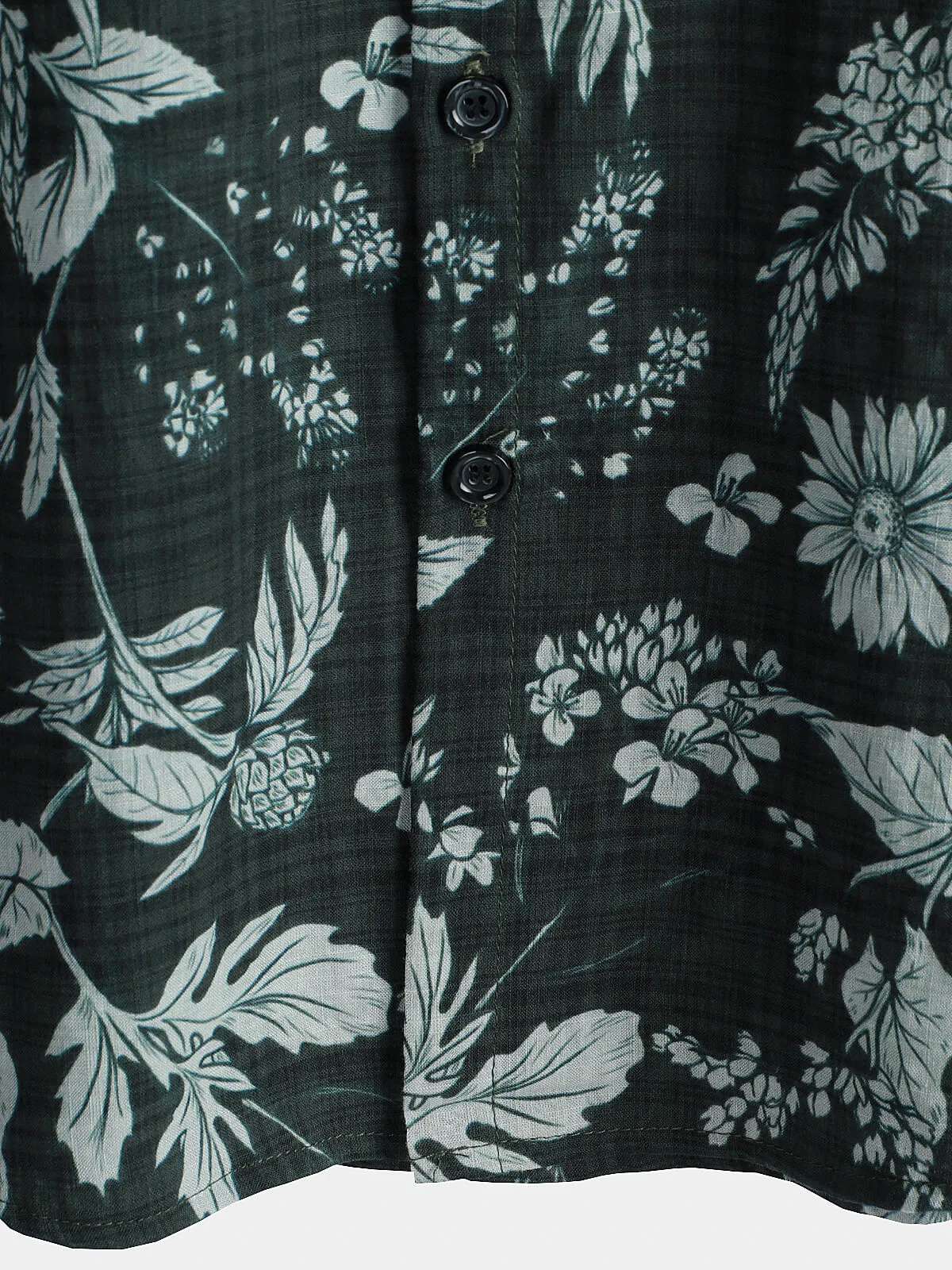 Men's Tropical Floral Summer Beach Button Up Short Sleeve Shirt