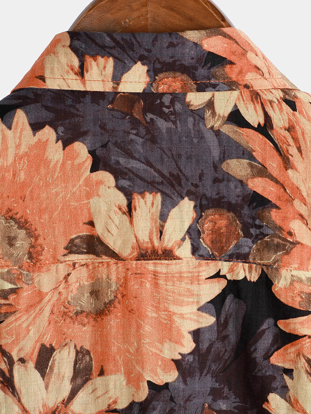 Men's Vintage Daisy Holiday Short Sleeve Hawaiian Shirt