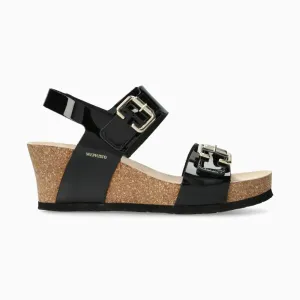 MEPHISTO- WOMEN'S LISSANDRA PATENT WEDGE SANDAL