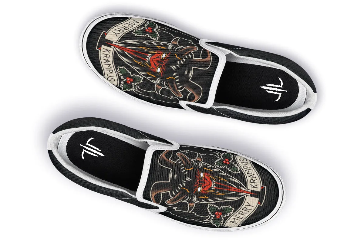 Merry Krampus Slip On Shoes