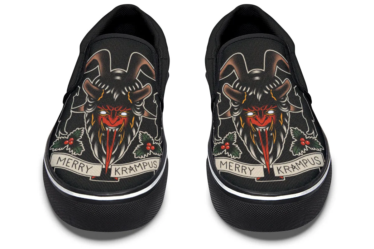 Merry Krampus Slip On Shoes
