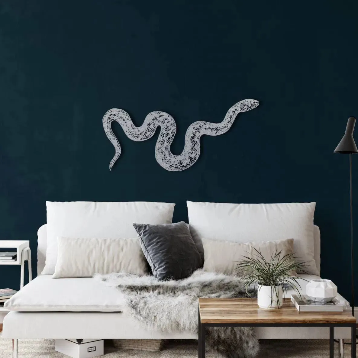 Metal Snake Wall Decor Art