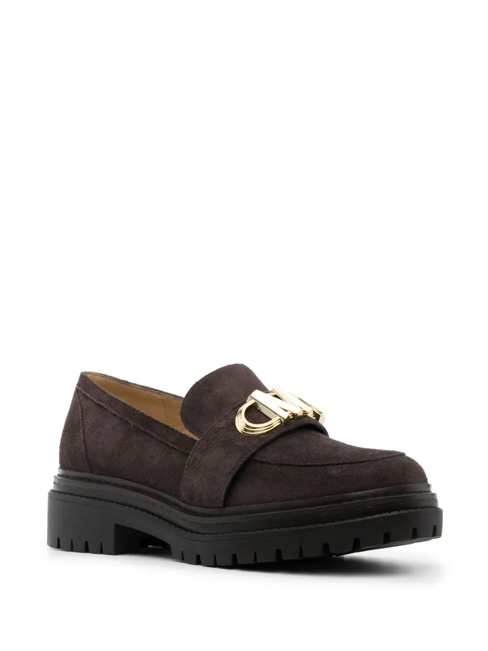 Michael Kors 45mm logo-plaque suede loafers