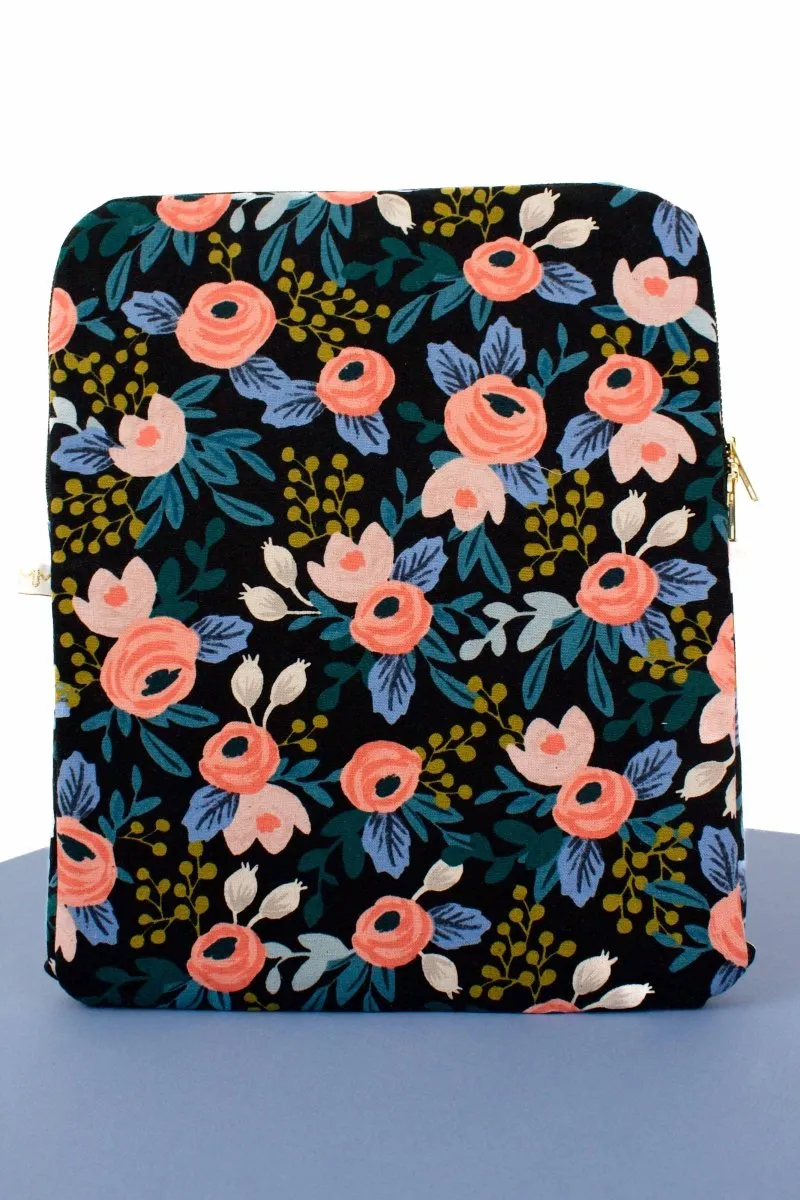 Midnight Garden Canvas 12.9" Device Tablet Sleeve