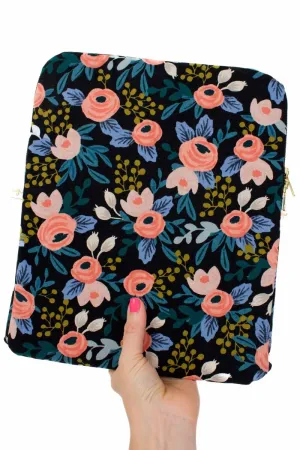 Midnight Garden Canvas 12.9" Device Tablet Sleeve