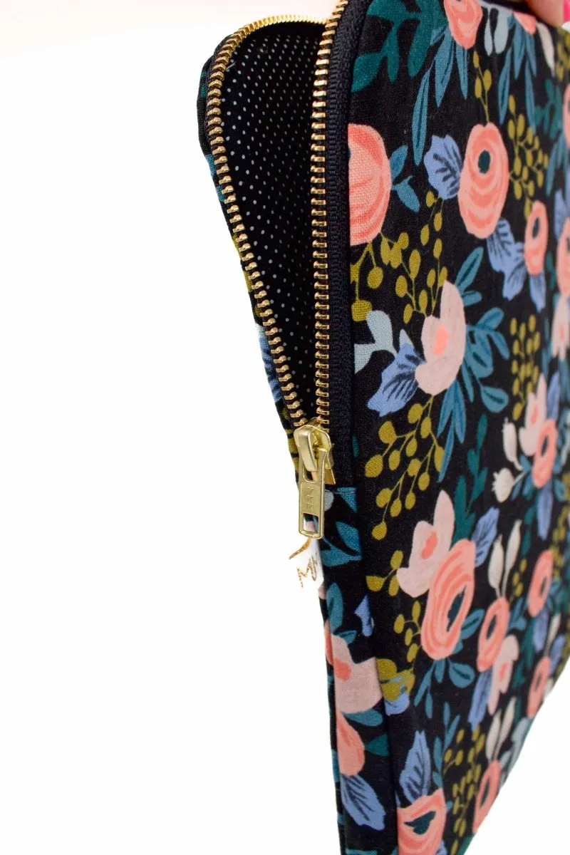 Midnight Garden Canvas 12.9" Device Tablet Sleeve