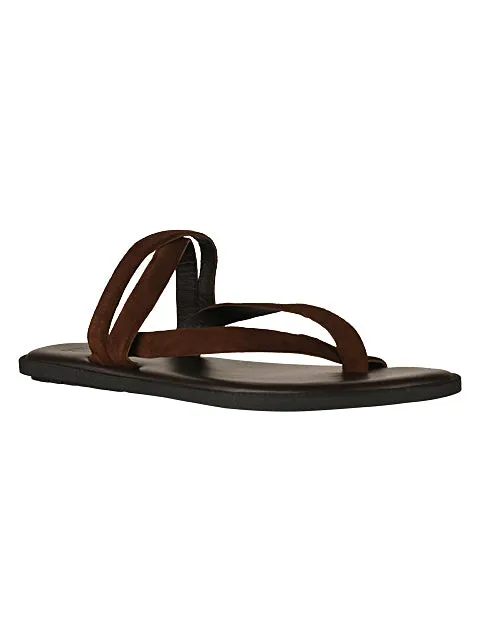 Milan Brown Suede Slippers For Men