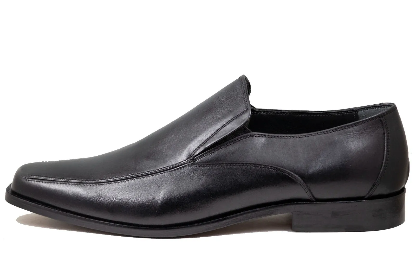 Mirage Black Dress Leather Slip on shoes 5838