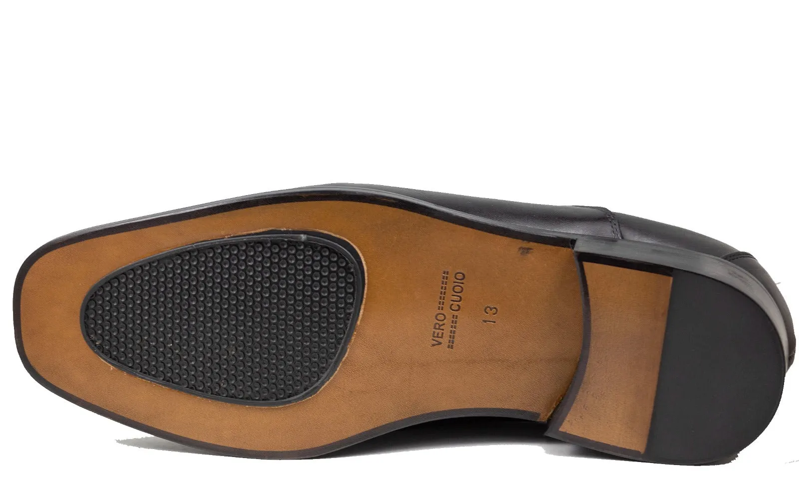 Mirage Black Dress Leather Slip on shoes 5838