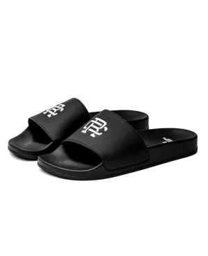 Monogram Slide Sandals Black Hybrid Unisex