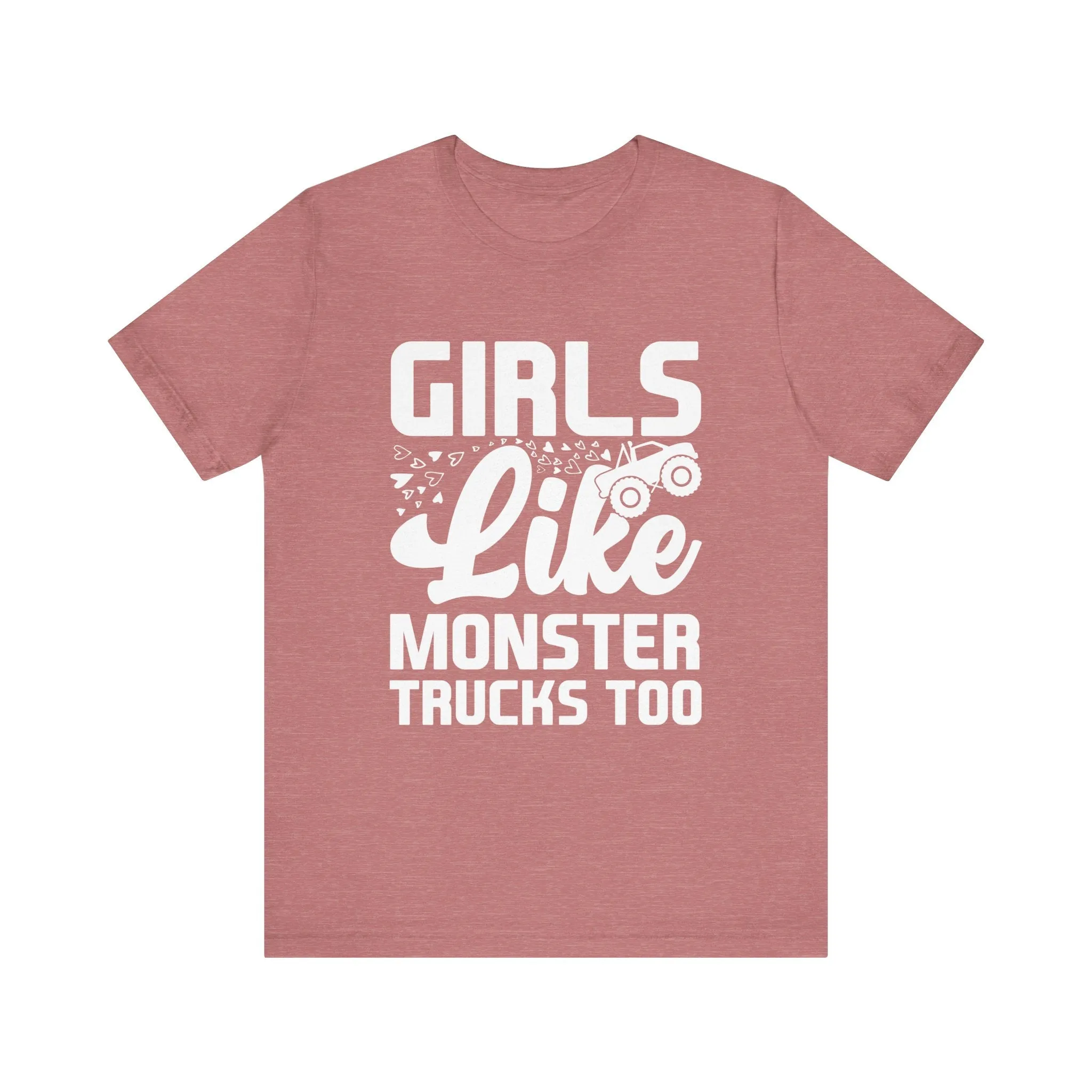 Monster Truck Girls Jersey Tee - 16 Color Choices, Sizes to 3XL