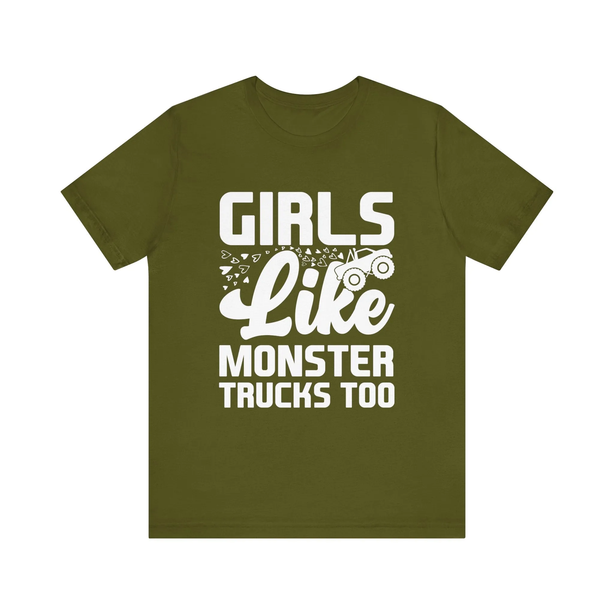 Monster Truck Girls Jersey Tee - 16 Color Choices, Sizes to 3XL