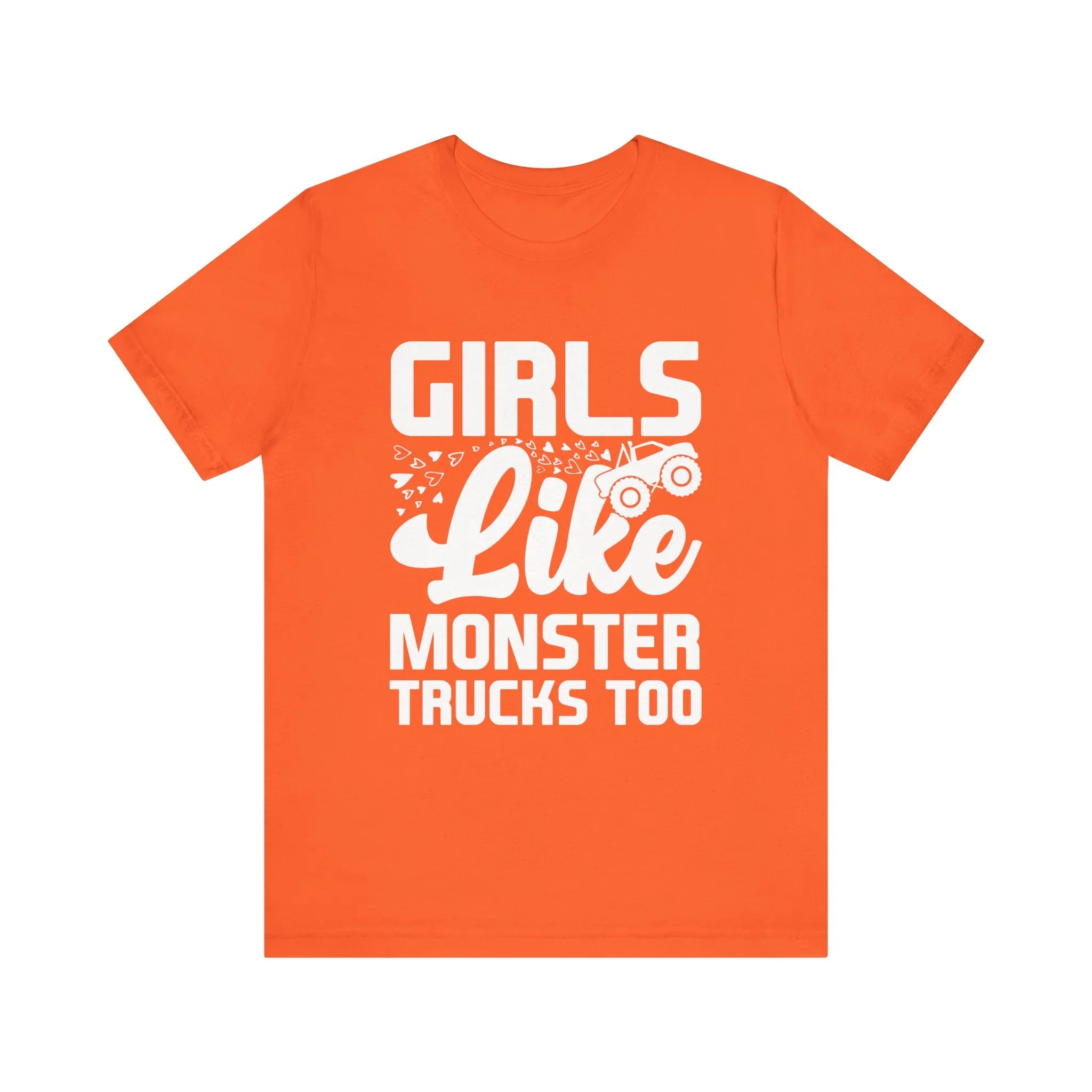 Monster Truck Girls Jersey Tee - 16 Color Choices, Sizes to 3XL