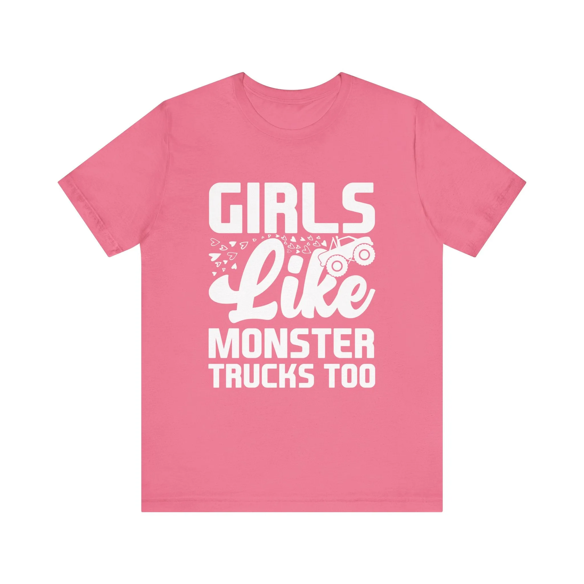 Monster Truck Girls Jersey Tee - 16 Color Choices, Sizes to 3XL